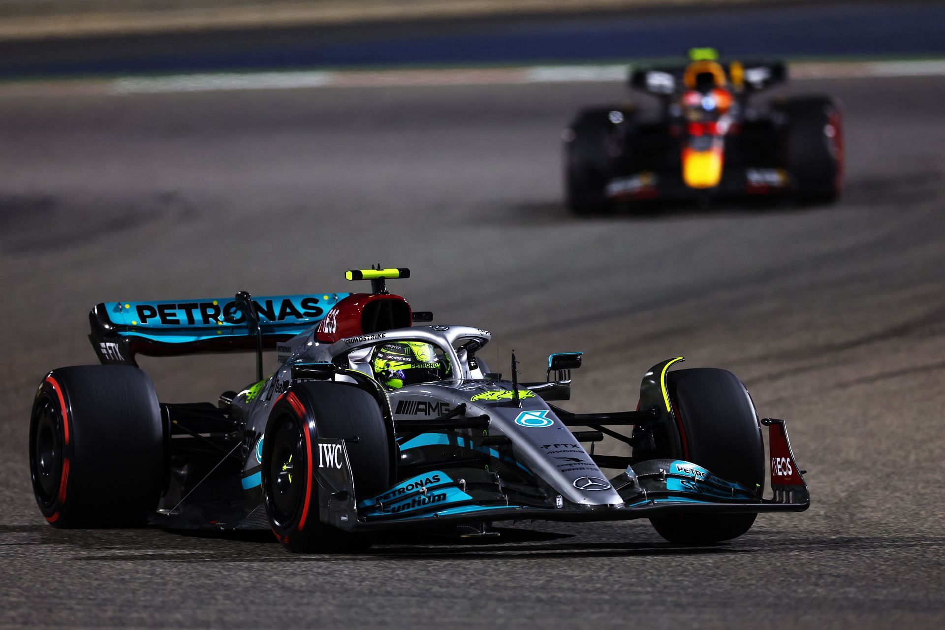 F1 Grand Prix of Bahrain - Lewis Hamilton drives the Mercedes W13.