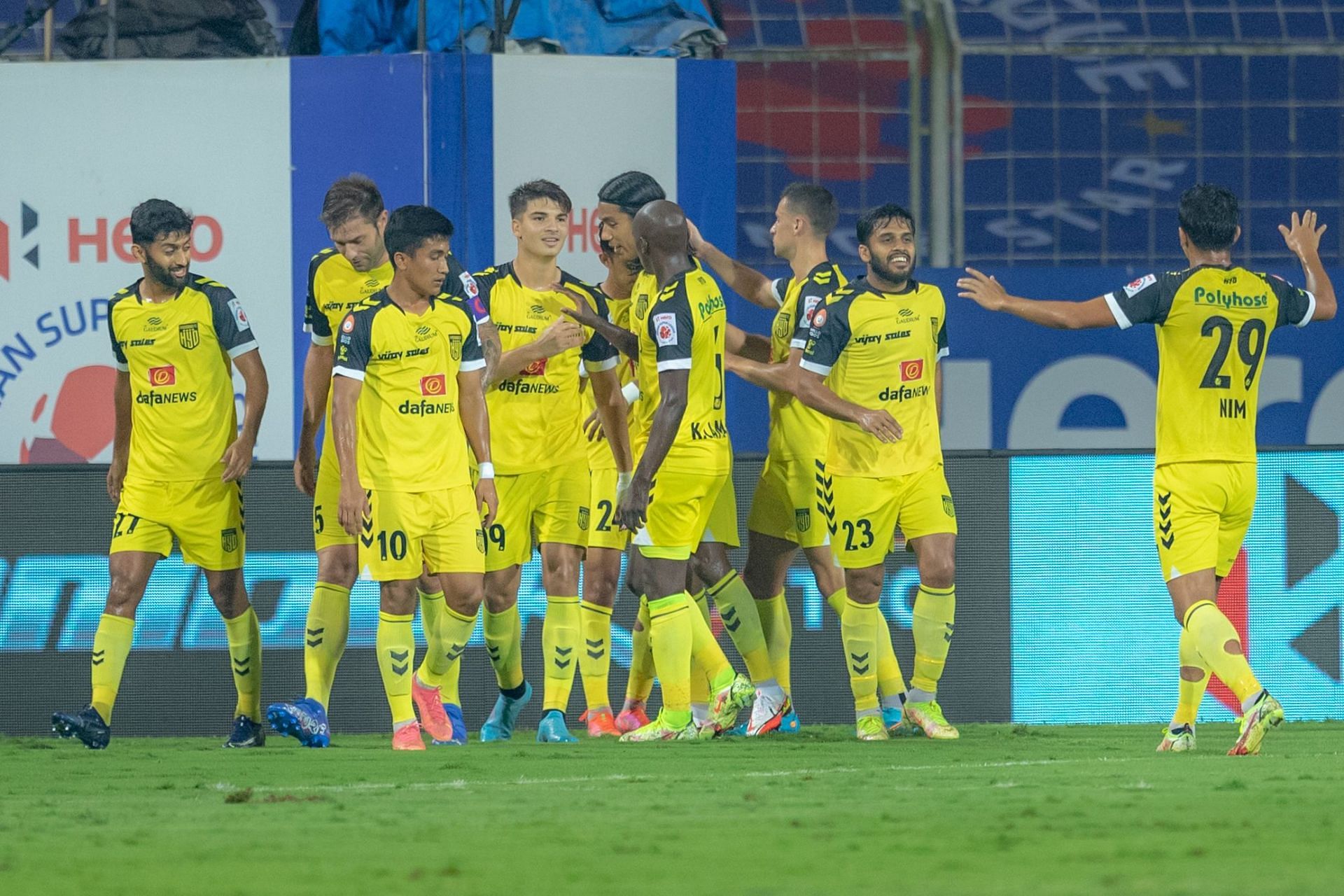 Hyderabad FC moved into second in the points table with the victory today (Image courtesy: ISL Media)