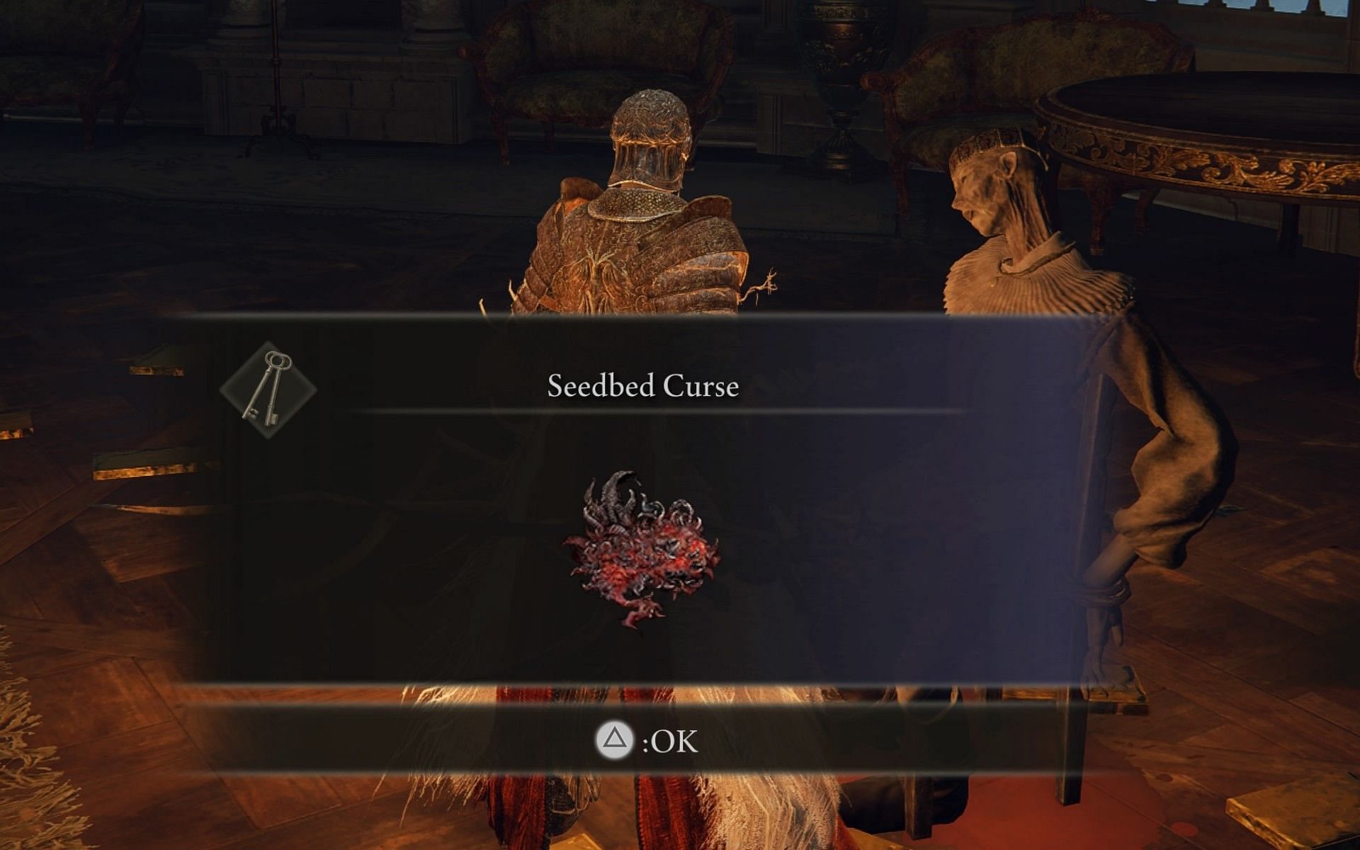 Use the curse for the Dung Eater questline. (Image via FromSoftware)