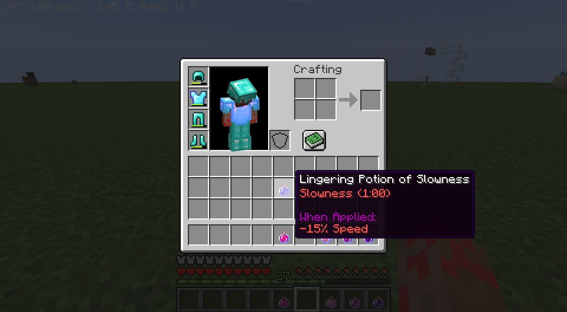 Slowness (Image via Minecraft)