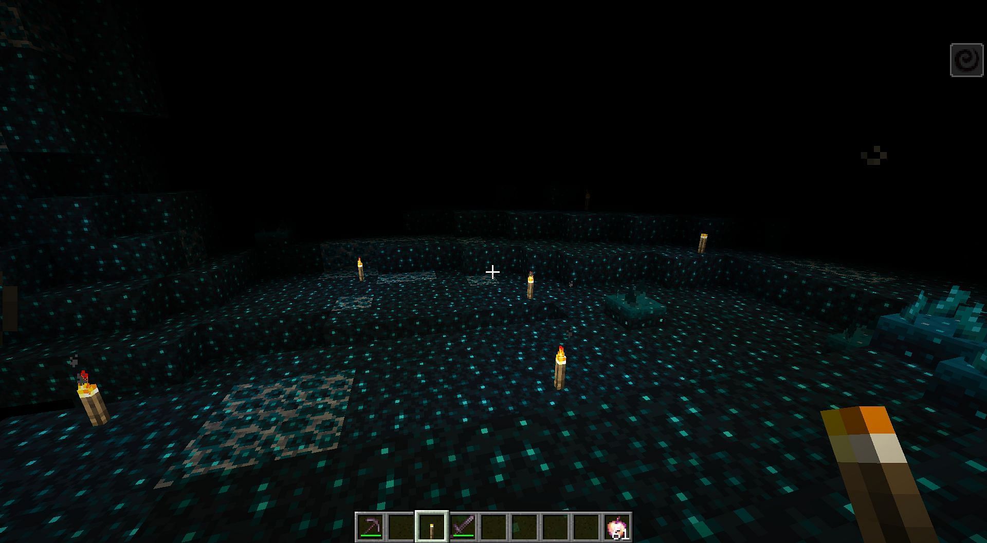 When the pulsating is completely turned off, players can easily see their surroundings (Image via Mojang)