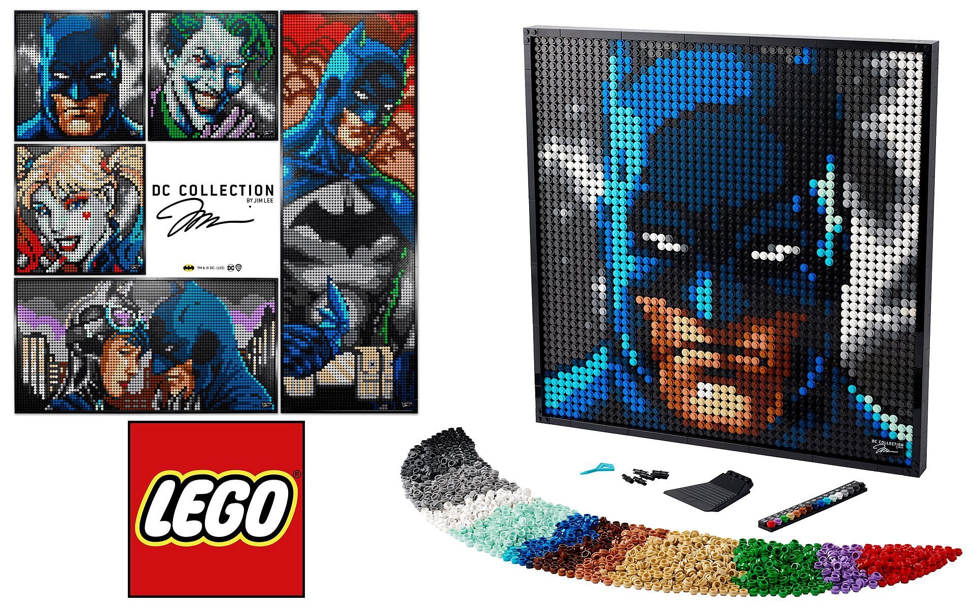 Lego The Jim Lee Batman Collection will be released on Lego Shop Online from March 1 (Image via @theawesomer &amp; @BuildingToys1/Twitter)