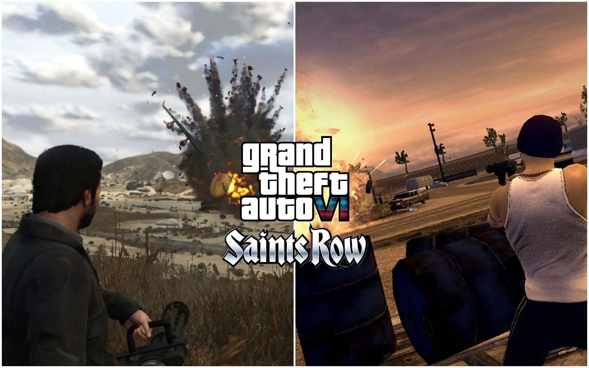The Saints Row series has been a rival to Grand Theft Auto (Image via Sportskeeda)