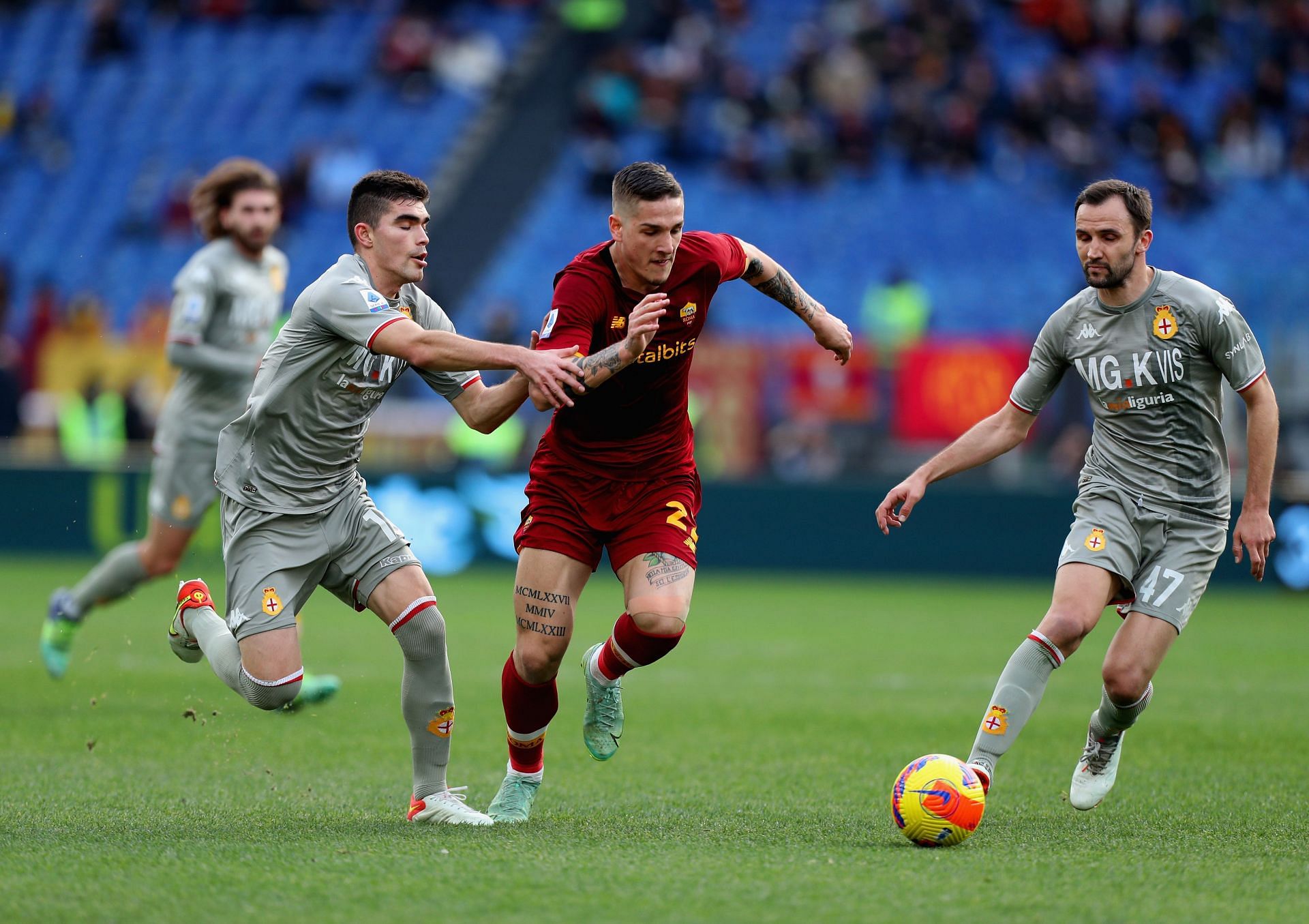 AS Roma v Genoa CFC - Serie A Silvan Hefti of Genoa CFC during the Serie A