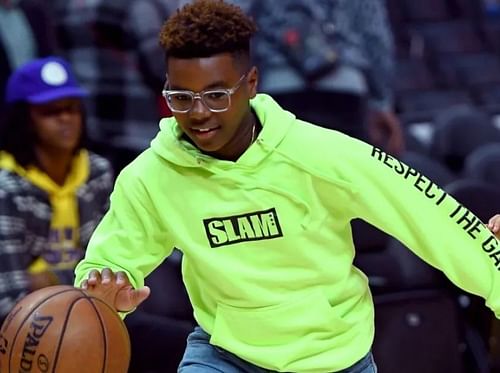 LeBron James' son Bryce James dribbling the basketball [Image Credits - USA Today]