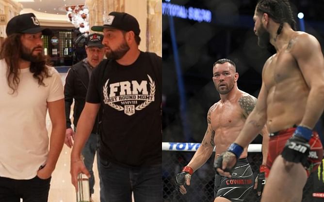 Watch: Jorge Masvidal's manager Abraham Kawa try to cheer him up after loss to Colby Covington at UFC 272