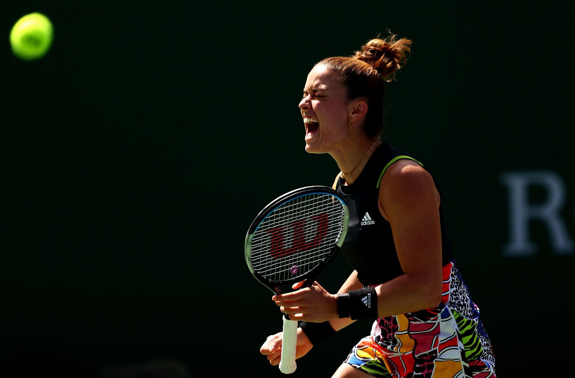 Maria Sakkari at the 2022 Indian Wells Open.