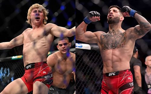 Paddy Pimblett (left) and Ilia Topuria (right) (Images via Getty)