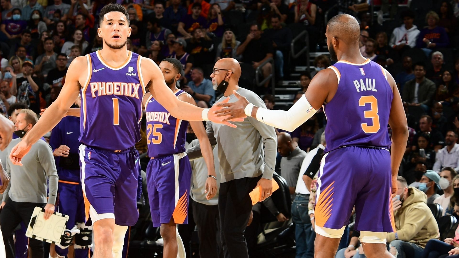 Devin Booker has took on the leadership mantle in Chris Paul&#039;s absence. [Photo: Sporting News]