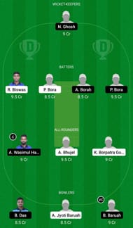 Dream11 Team for Sonari Town Club vs Radial Club - Assam Premier Club T20 Championship 2022.