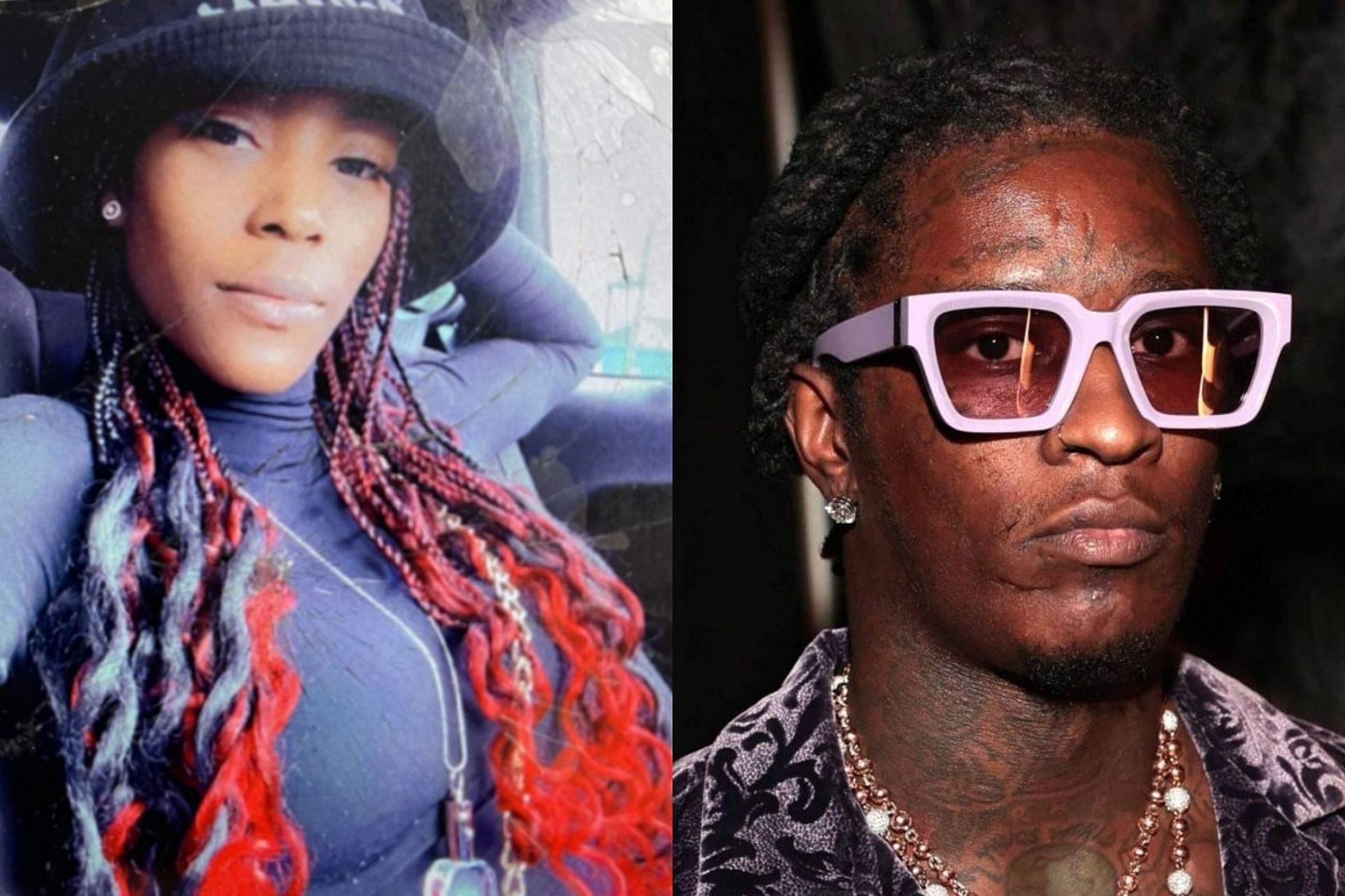 Young Thug&#039;s baby mama LaKevia Jackson was killed at a bowling alley (Image via toricoooper/Twitter and Prince Williams/FilmMagic)
