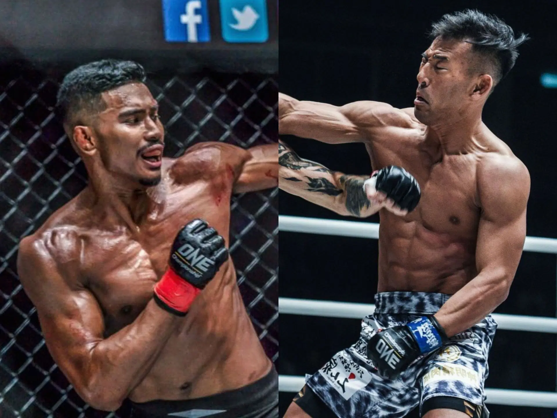 Amir Khan (left) and Ryogo Takahashi. [Photo: ONE Championship]