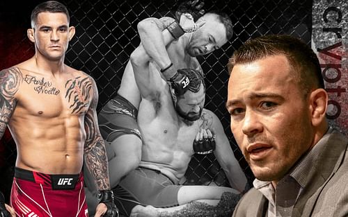 Dustin Poirier (left), Colby Covington (right), Colby Covington against Jorge Masvidal (center) [Poirier image courtesy: ufc.com]