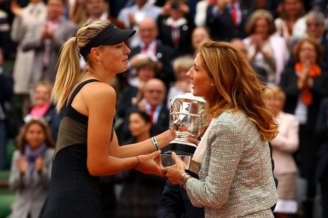 "I knew she was going to be a tough opponent, and she'll have a fantastic future"- Monica Seles on Maria Sharapova after their first match in 2002 Indian Wells
