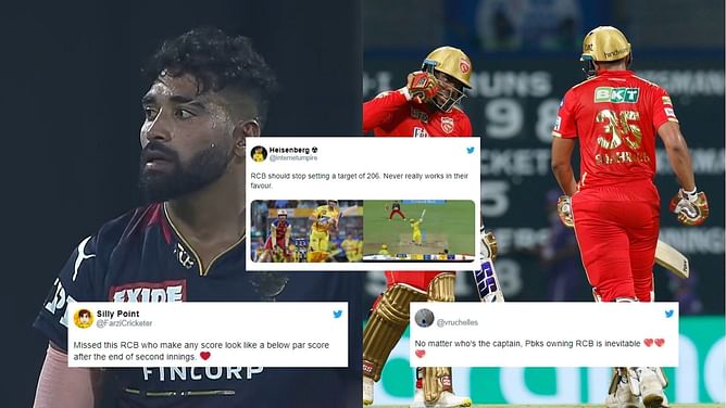 "Vintage RCB is back!" - Fans roast Faf du Plessis and co. as PBKS coast to victory in Match 3 of IPL 2022