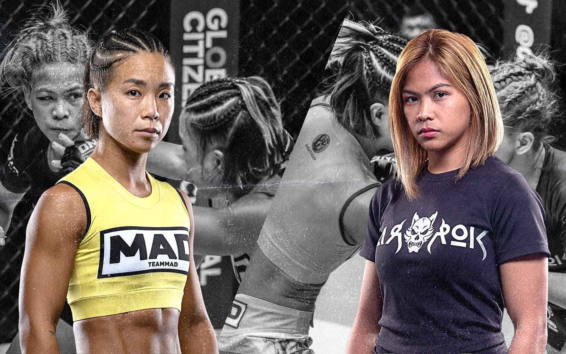 Ham Seo Hee (L), Denice Zamboanga (R) [Photo: ONE Championship]