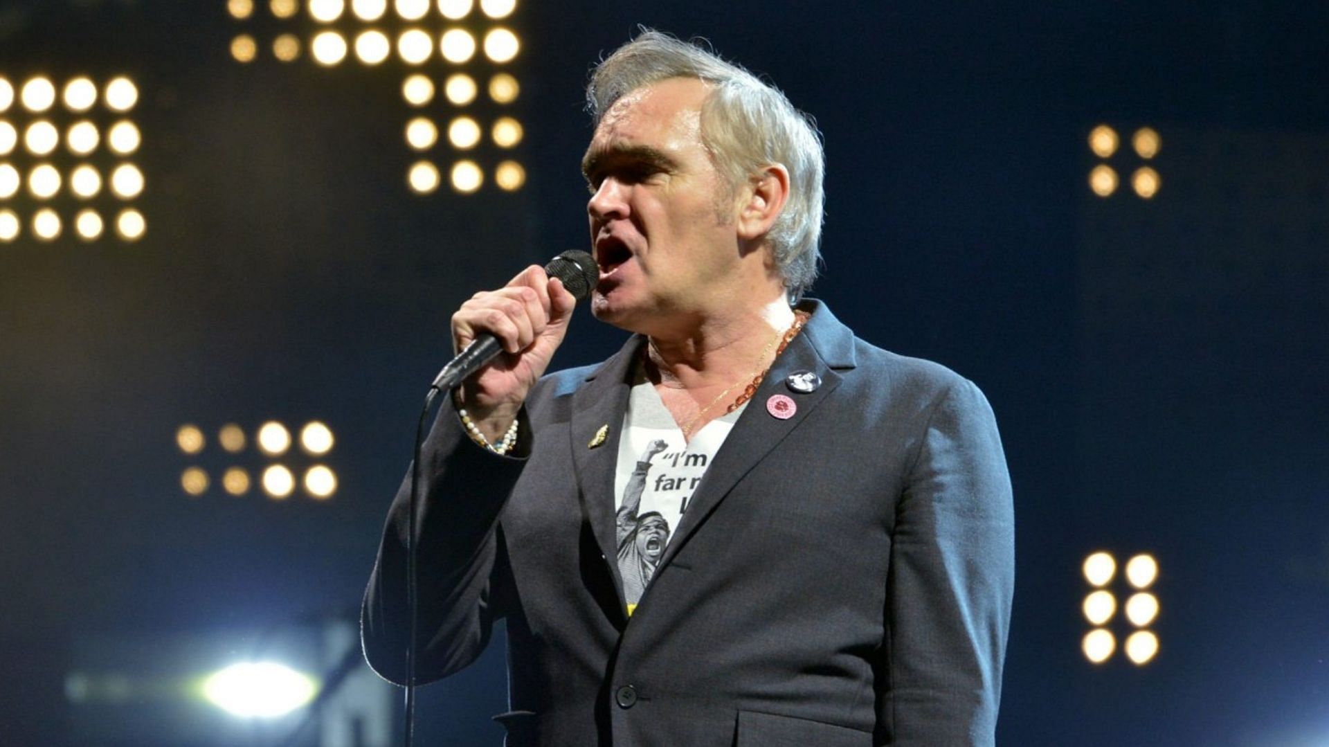 Morrissey has announced Viva Moz Vegas, a residency that will take place at Las Vegas&rsquo; Colosseum at Caesars Palace. (Image via Jim Dyson/Getty)