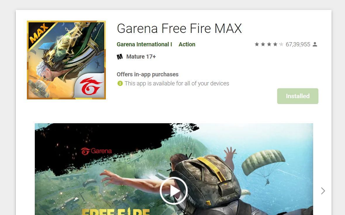 Google Play Store would have to be used to get the OB33 release (Image via Google Play Store)