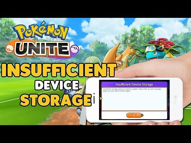 pokemon unite switch insufficient storage