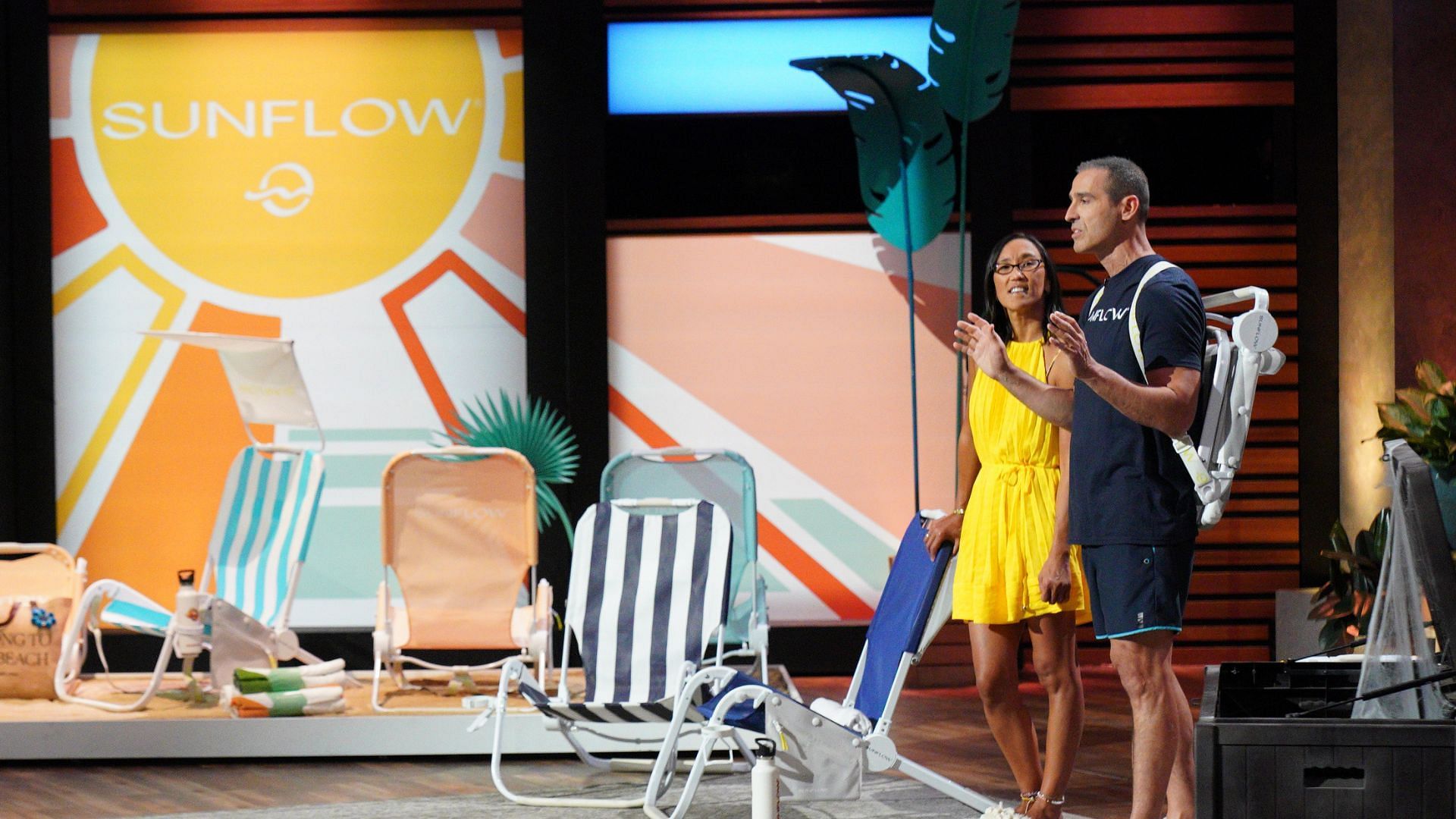 Sunflow founders Leslie Hsu and Greg Besner appear on Shark Tank (Image via Christopher Willard/ABC)