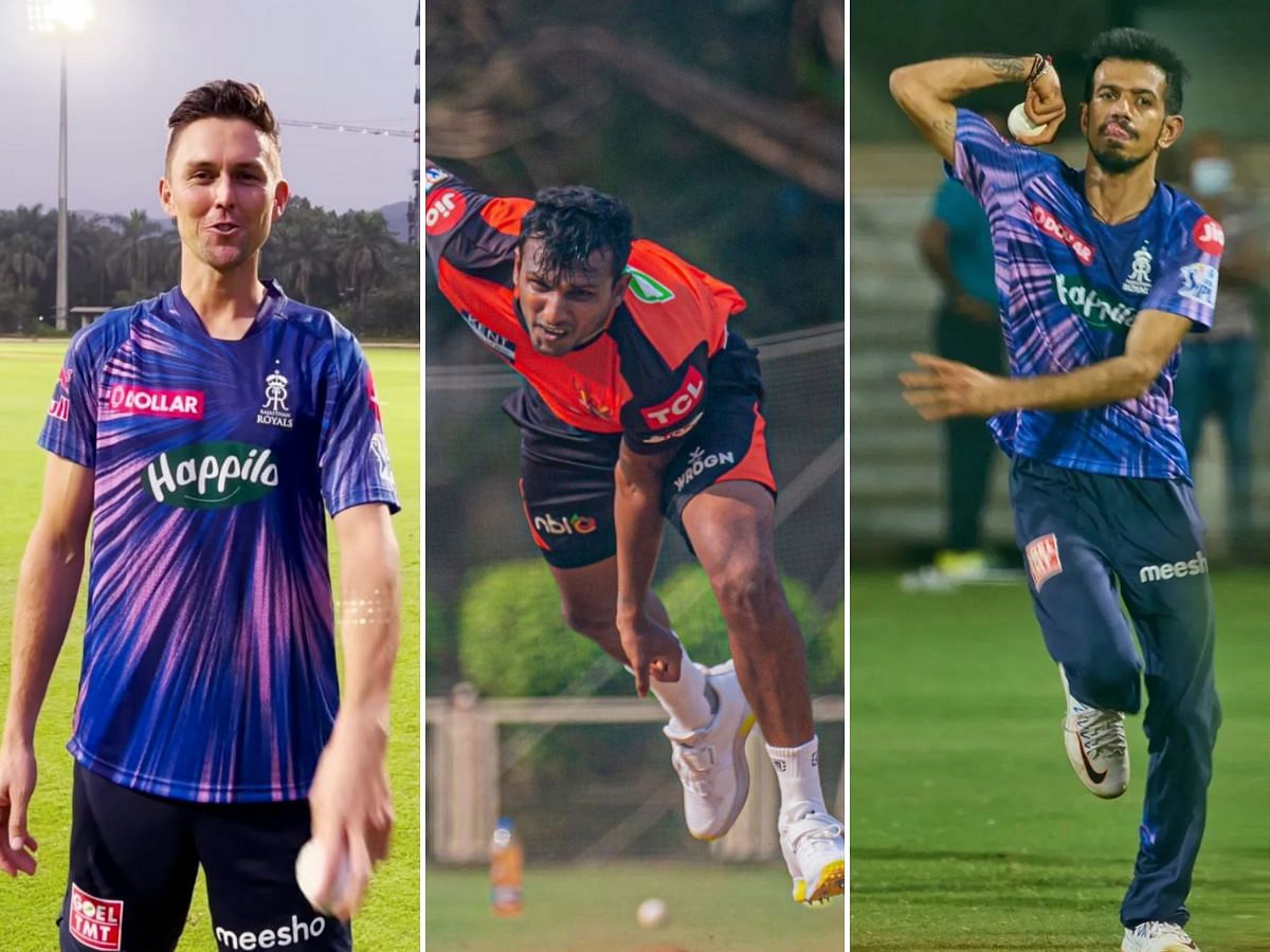 T Natarajan will be keen to get some wickets under his belt in IPL 2022 (Credit: @rajasthanroyals/@sunrisershyd | Instagram)