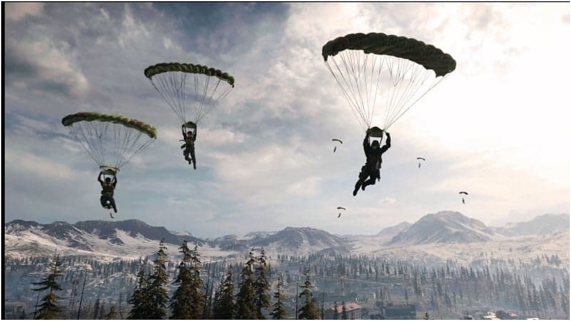 Some Warzone operators are not parachuting as intended (Image via Activision)