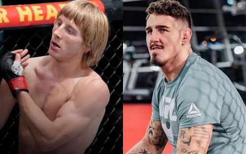 Paddy Pimblett (left) and Tom Aspinall (right) (Images via UFC.com)