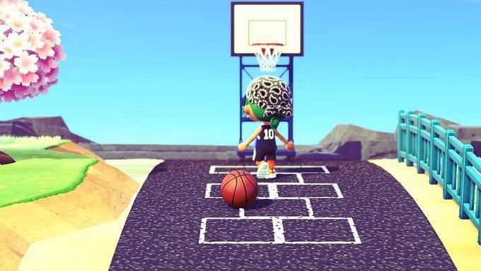 custom design basketball court animal crossing code