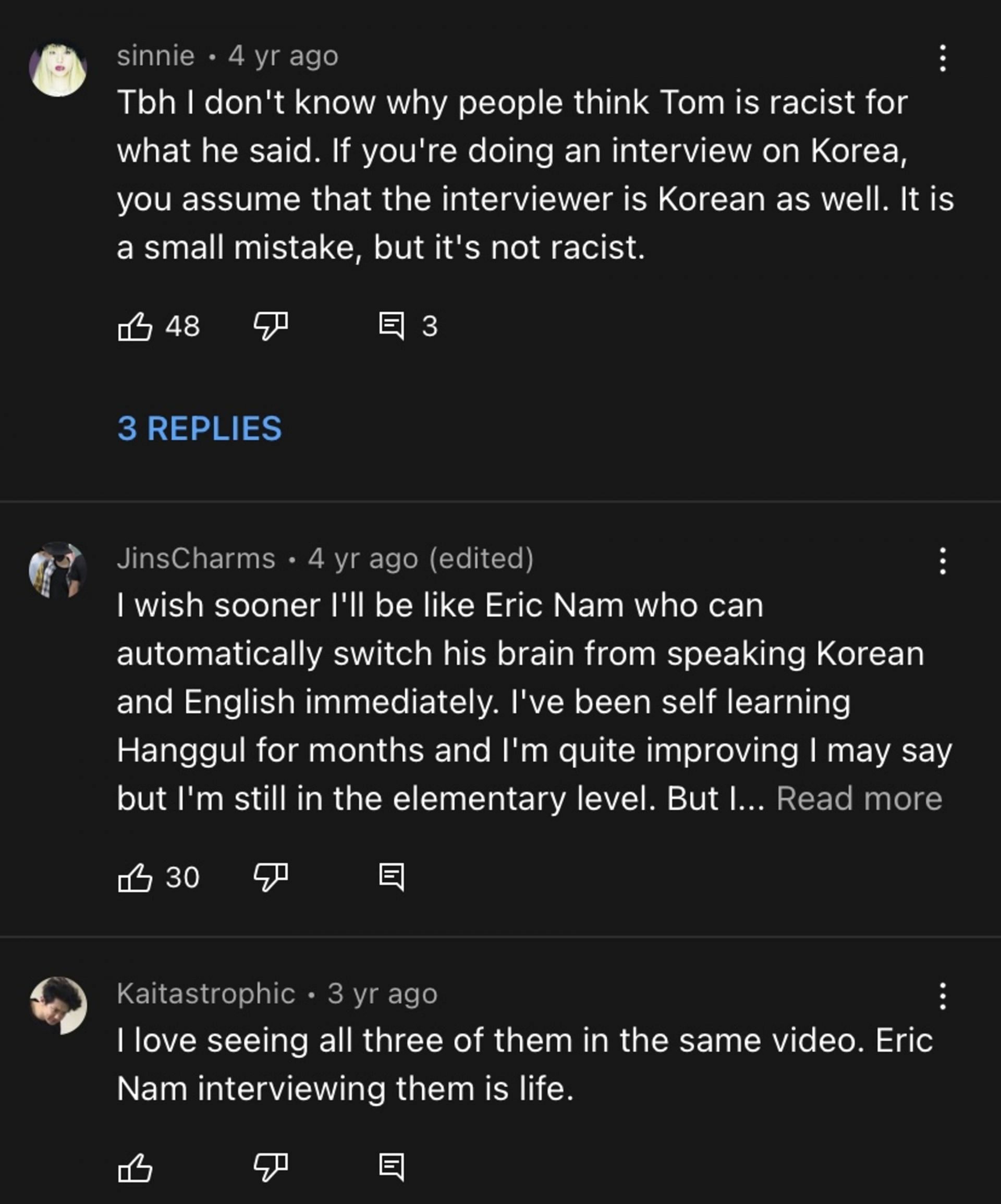 Fans support Tom Holland and Eric (Image via YouTube)