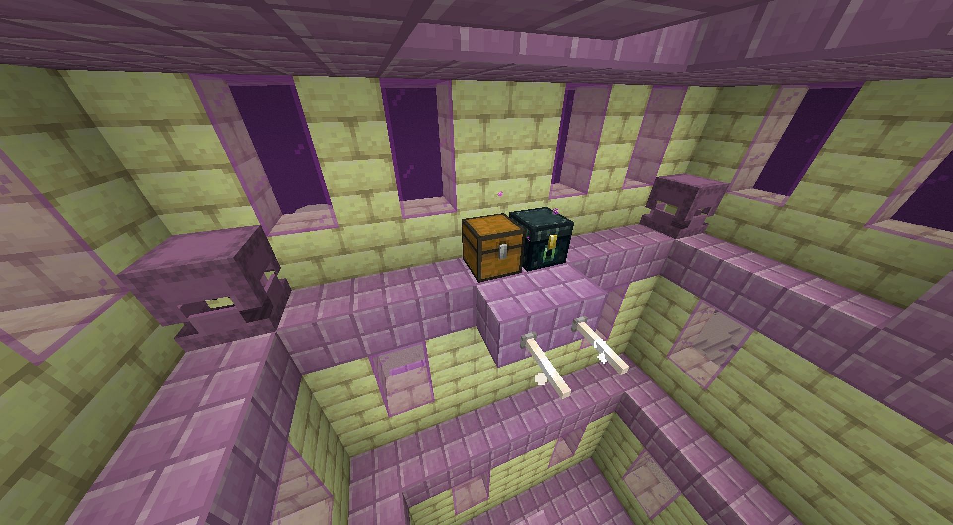 Two of them in the chest room (Image via Minecraft)