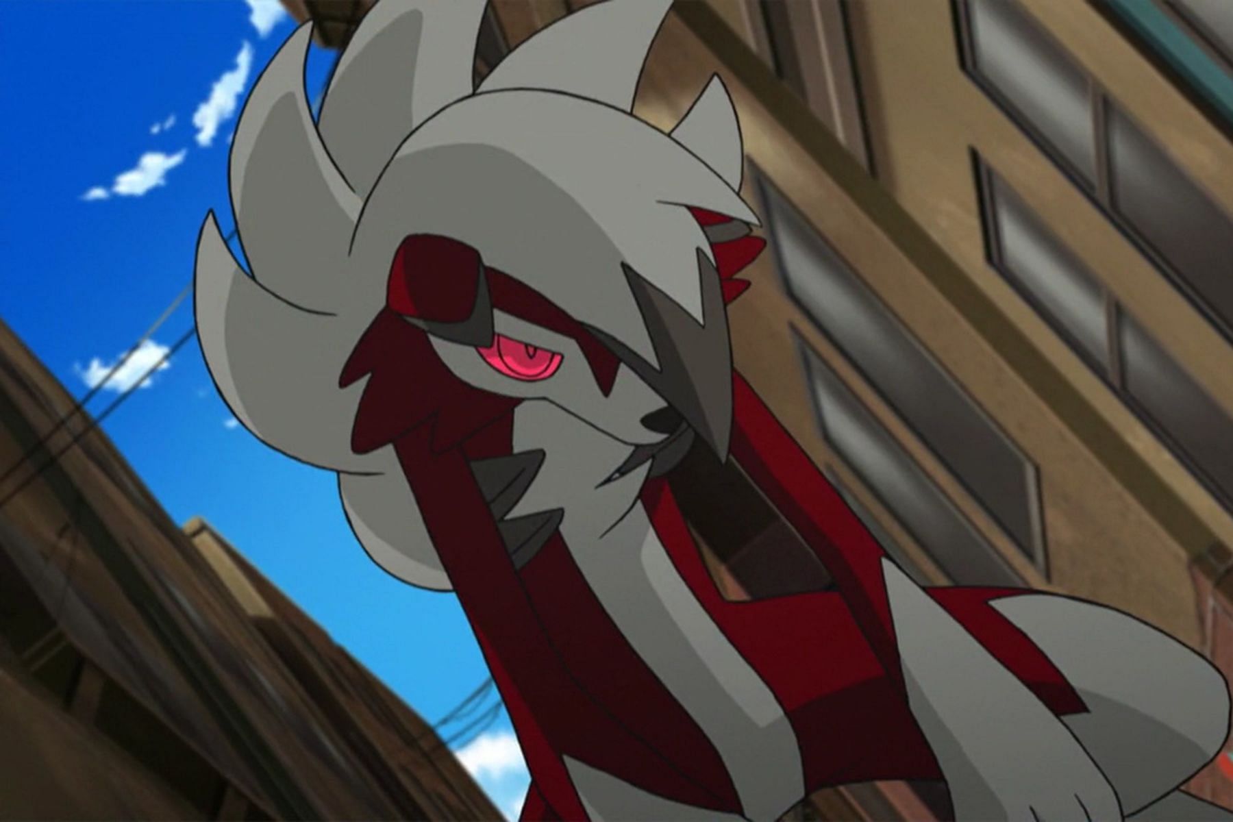 Midnight Lycanroc as it appears in the Pokemon anime (Image via The Pokemon Company)