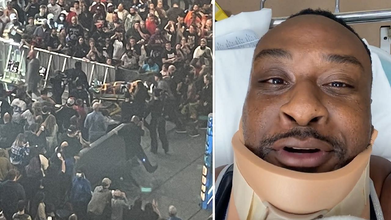 Big E was stretchered out of SmackDown