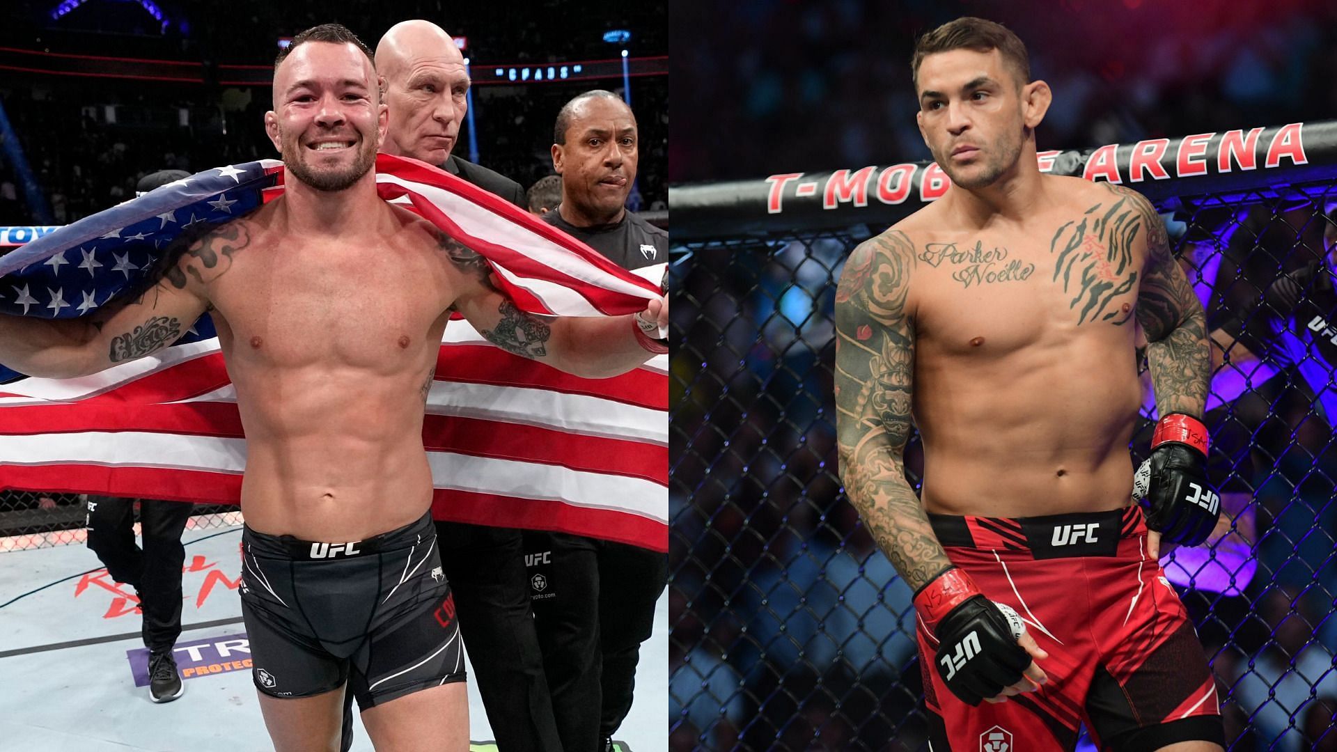 Covington (left) &amp; Poirier (right) [Image credits - Fansided.com &amp; MMAFighting.com]