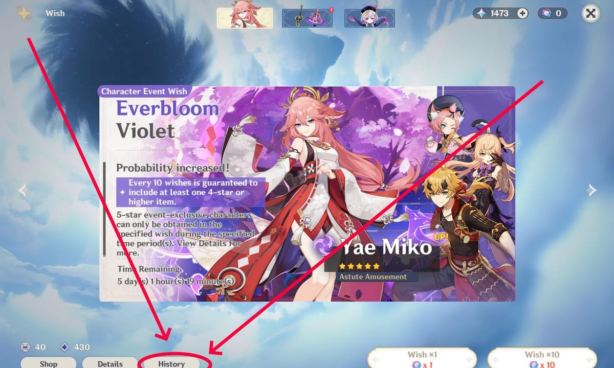 Genshin Impact banner history calculation How to find out Pity and