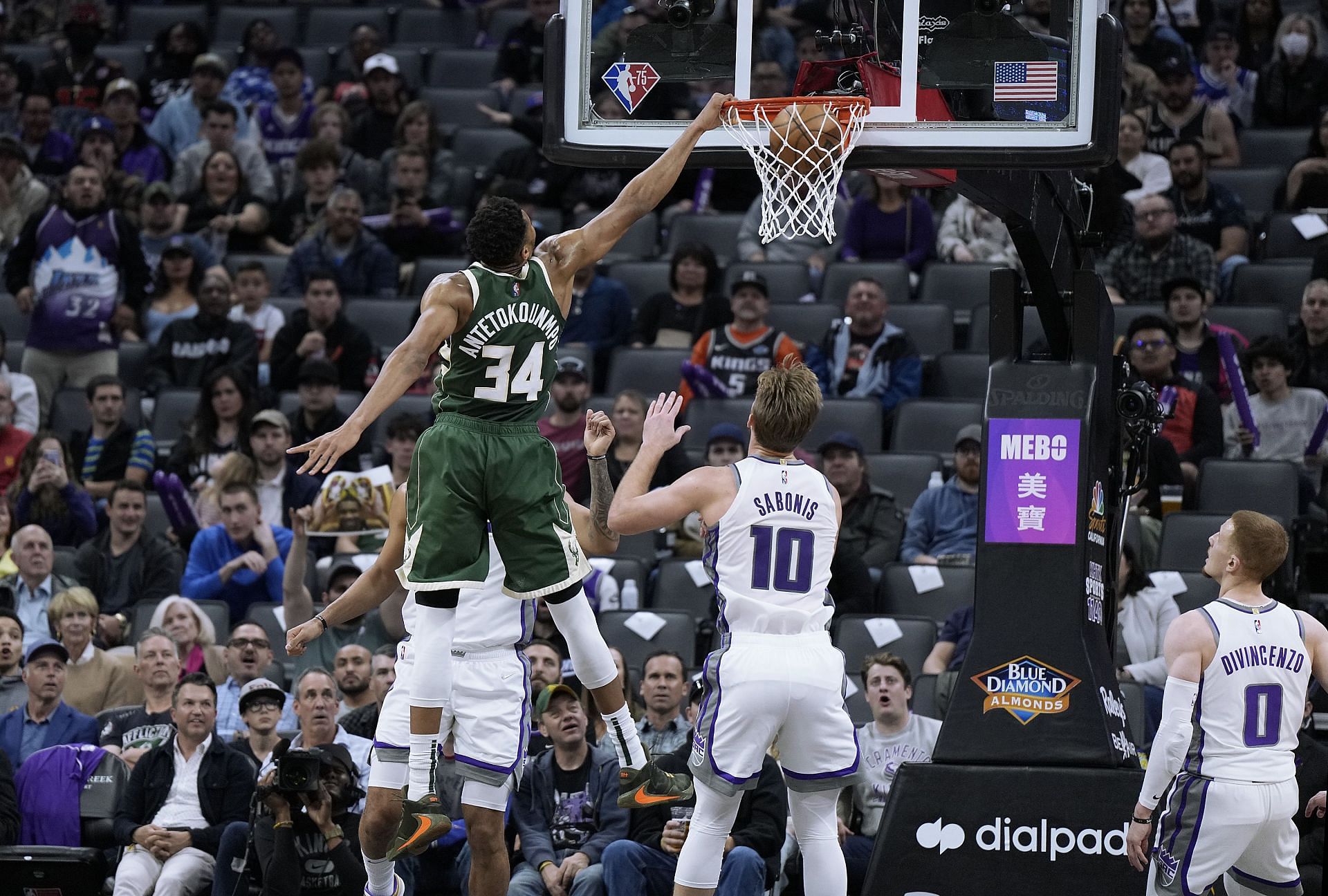 Giannis Antetokounmpo of the Milwaukee Bucks.