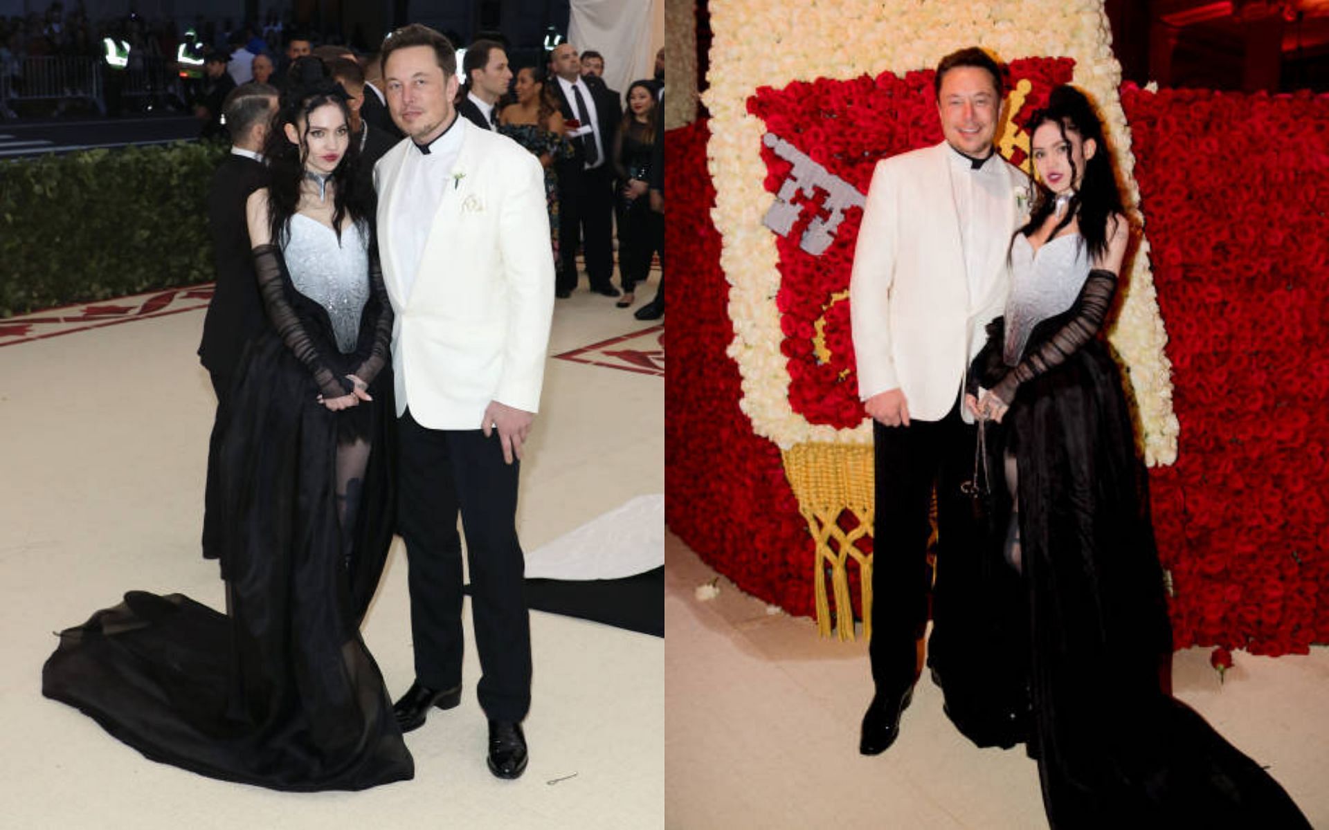 Elon Musk and Grimmes at the MET Gala 2018 (Image via Getty Images)