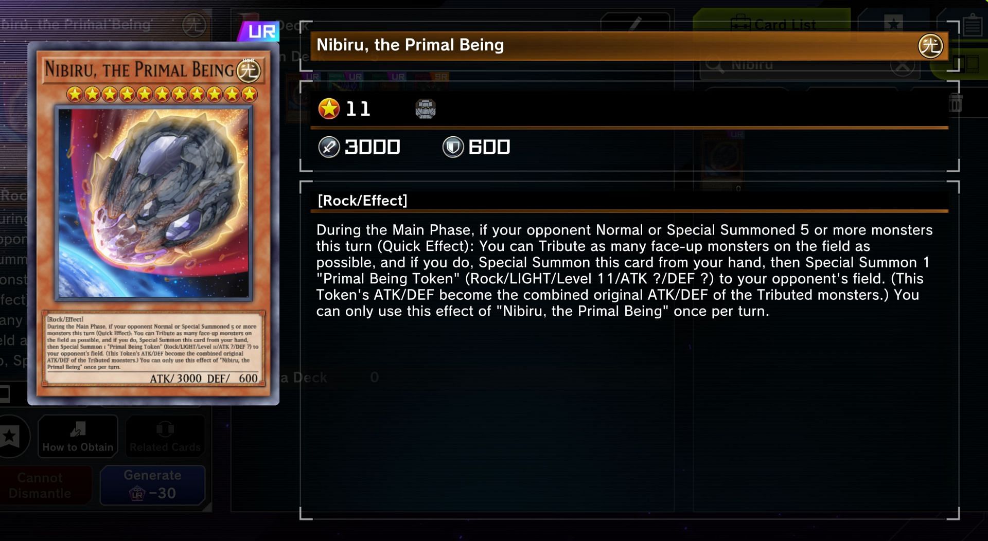Nibiru can make many decks concede with perfect timing, since there&#039;s no coming back for those players (Image via Konami)