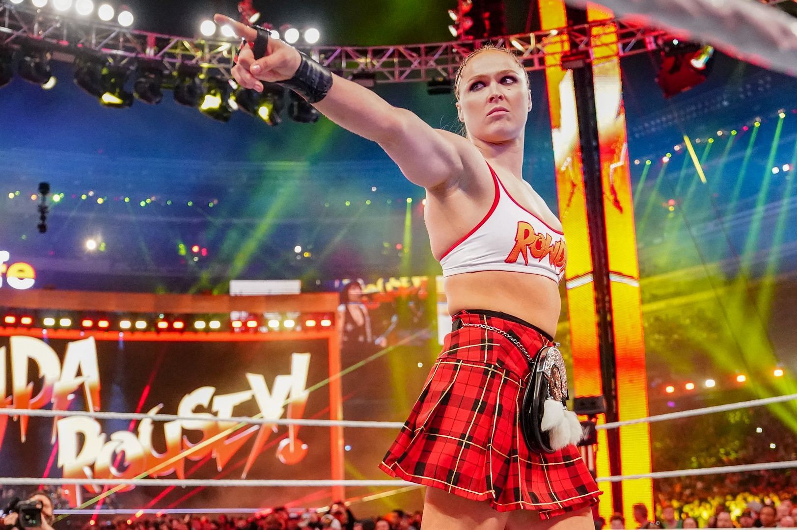 Ronda Rousey currently competes for WWE