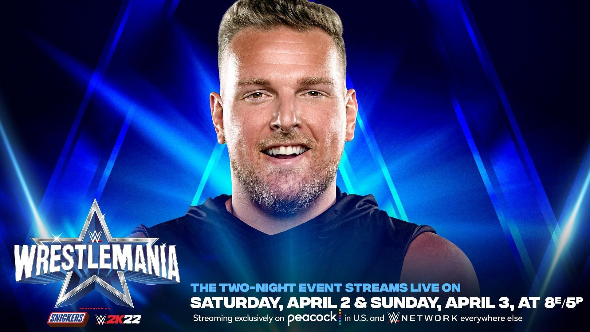 Pat McAfee will compete at WrestleMania 38 at AT&amp;T Stadium