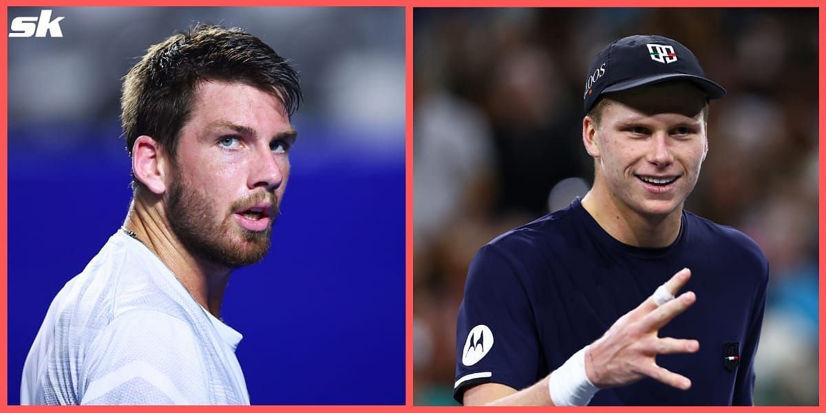 Cameron Norrie (L) will face Jenson Brooksby for a place in the quarterfinals of the Indian Wells Masters.