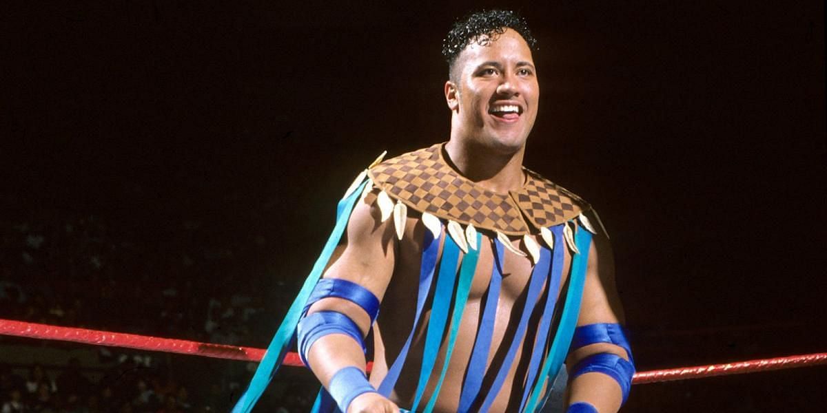 The Rock as Rocky Maivia