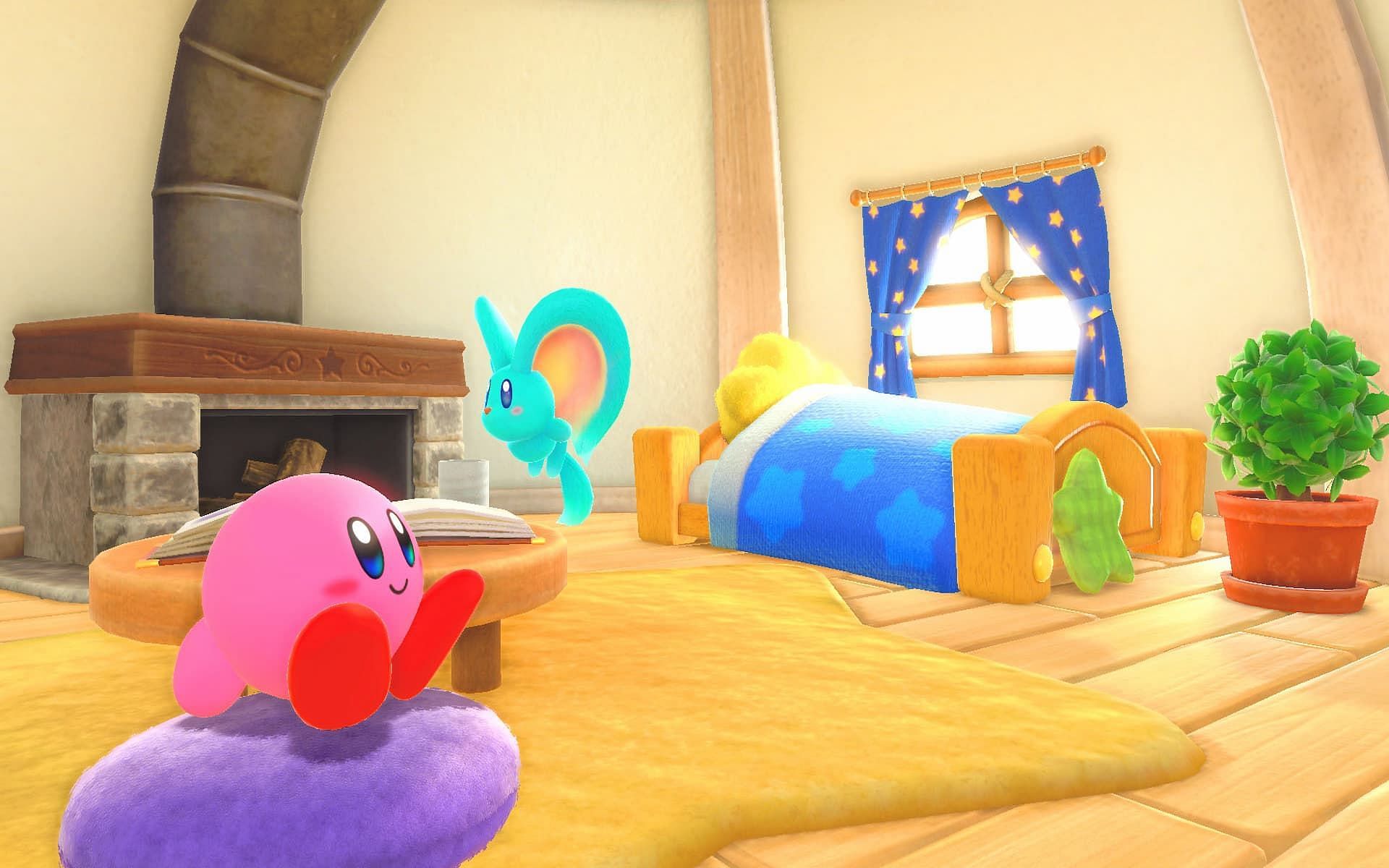 Kirby&#039;s house allows players to rest (Image via Nintendo)