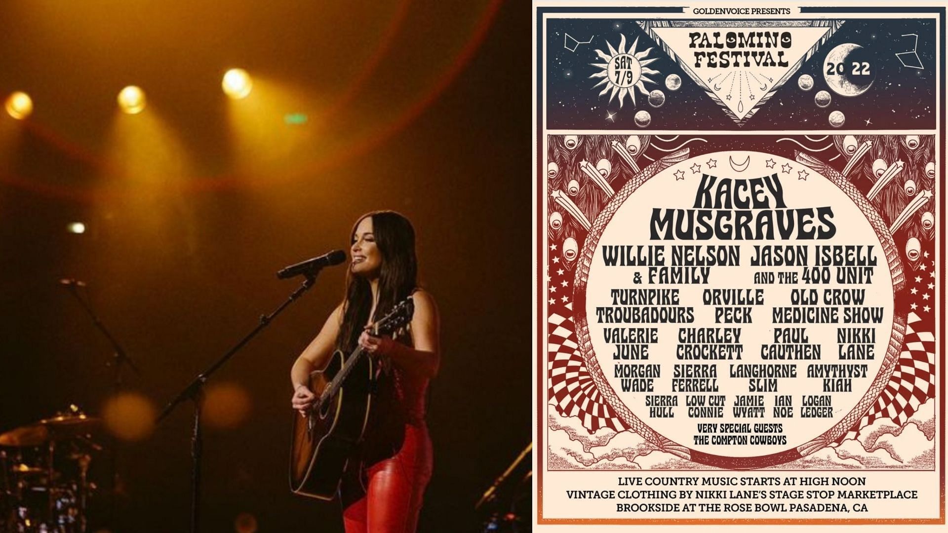 Palamino Festival has been slated for July 9 with Kacey Musgraves as the headliner (Images via Instagram / @spaceykacey and @palaminopasadena)