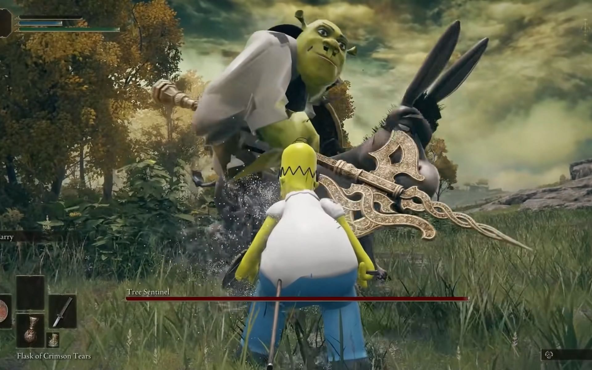 Shrek brings havoc to Elden Ring (Image via FromSoftware)