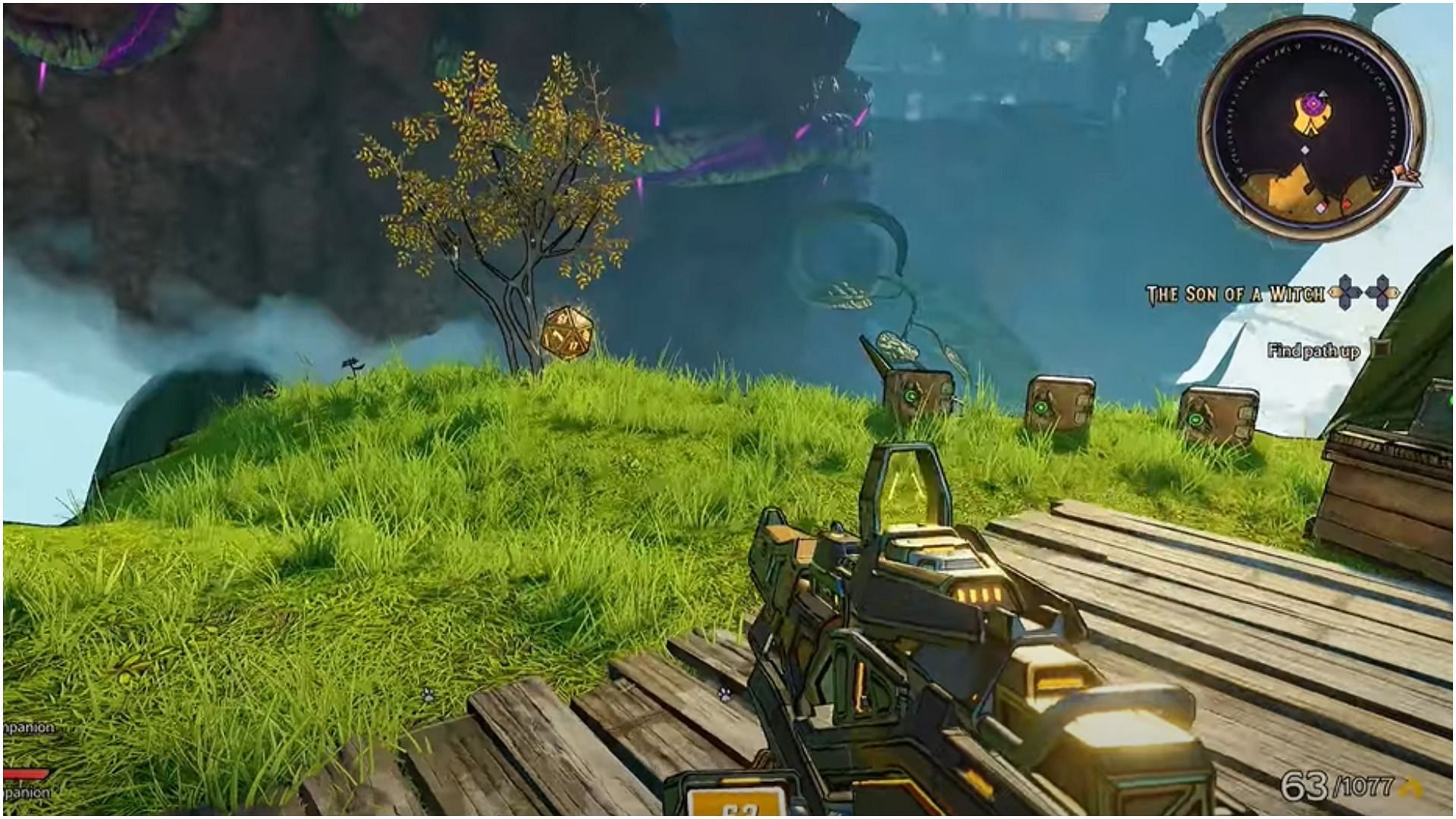 Under the shrub, you will locate the Lucky Dice (Image via WoW Quests/YouTube)