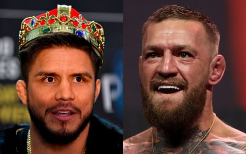 Henry Cejudo (left); Conor McGregor (right)