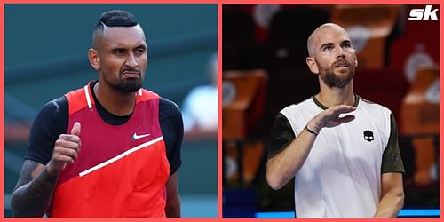 Nick Kyrgios (L) & Adrian Mannarino