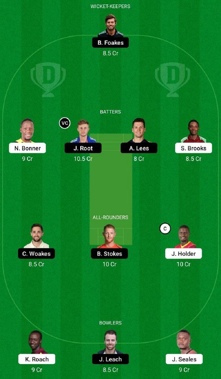 WI vs ENG Dream11 Fantasy Tip #2