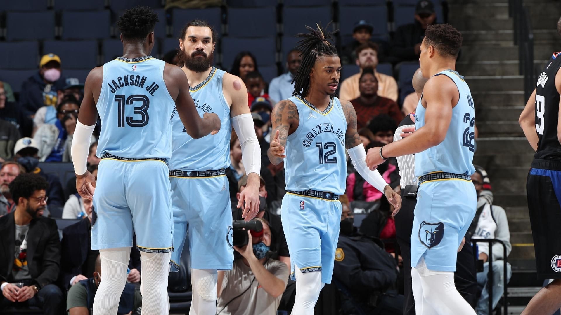 Left to Right : Jaren Jackson Jr., Steven Adams, Ja Morant, Desmond Bane