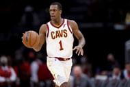Rajon Rondo #1 of the Cleveland Cavaliers.